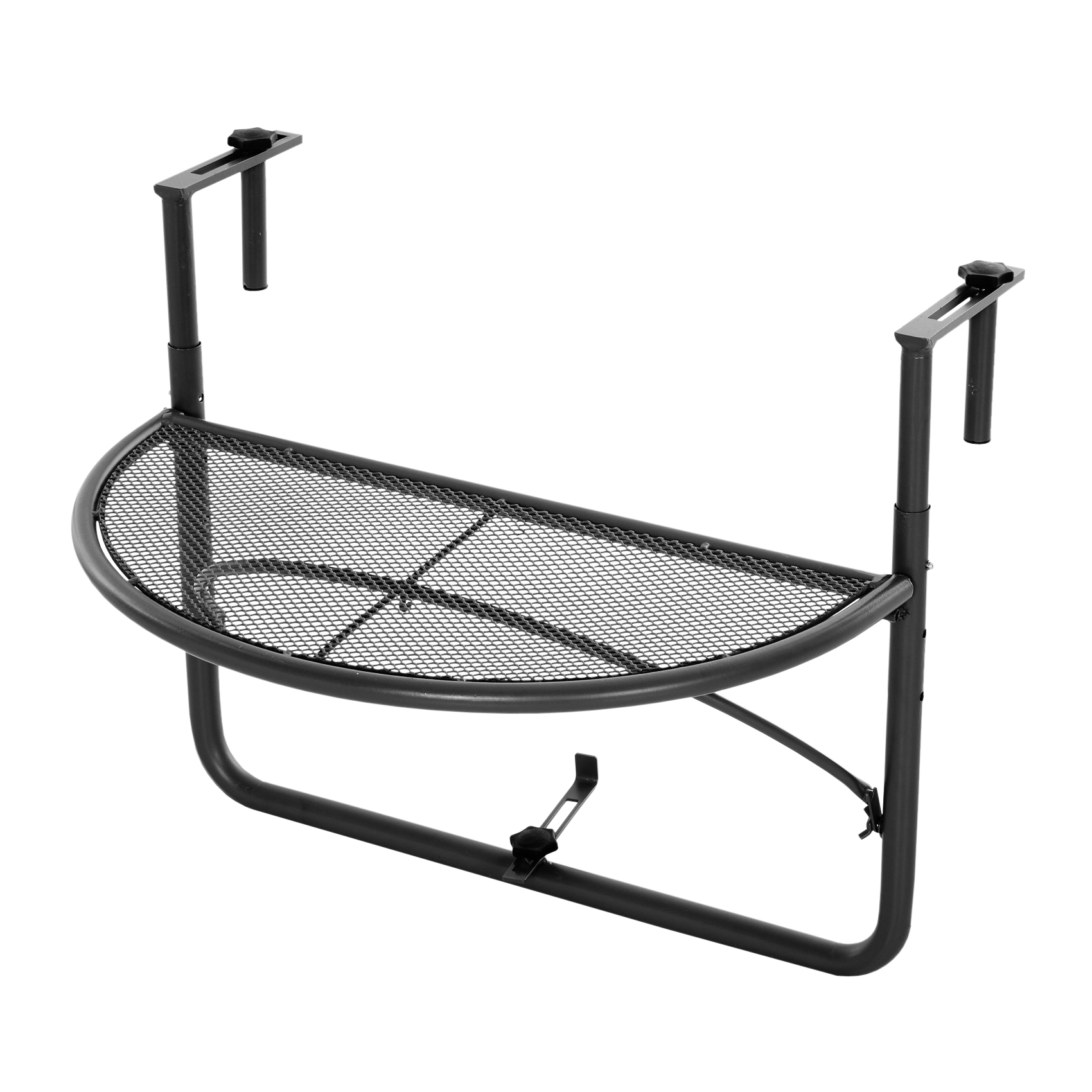 Outsunny Balkonhängetisch schwarz Metall B/H/L: ca. 45x50x60 cm