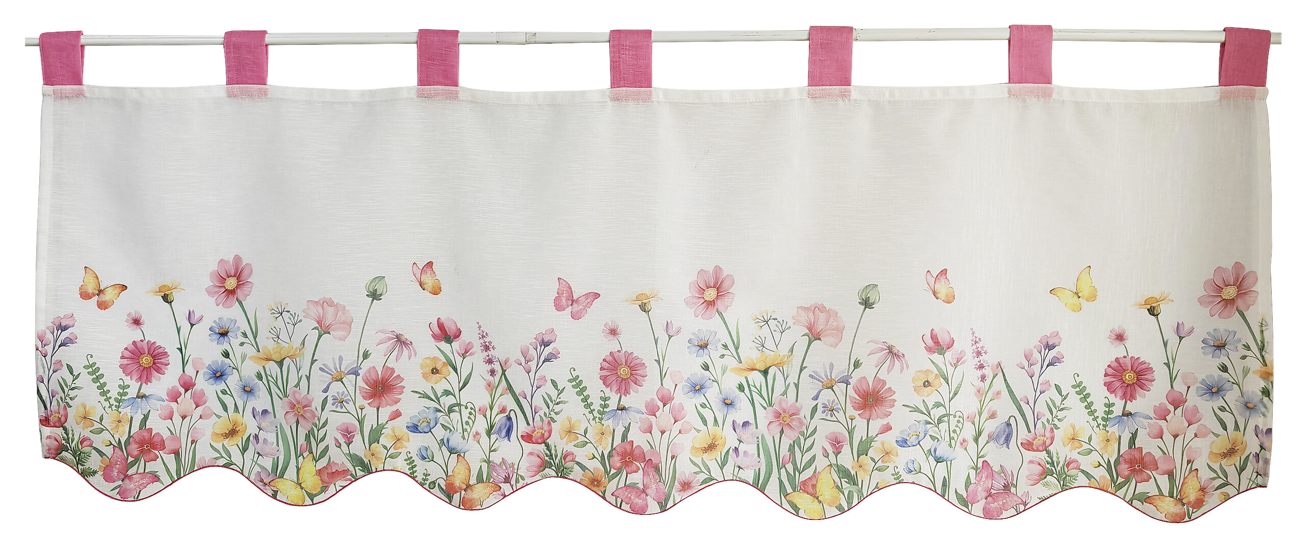 Scheibengardine sortiert B/L: ca. 120x45 cm