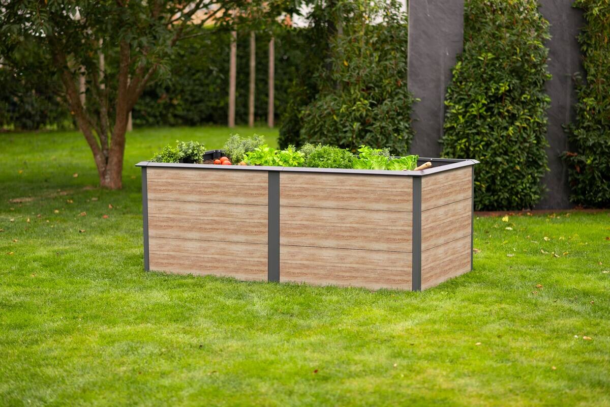 Westmann Hochbeet Primus-Multi XL anthrazit Metall B/H/T: ca. 200x77x100 cm