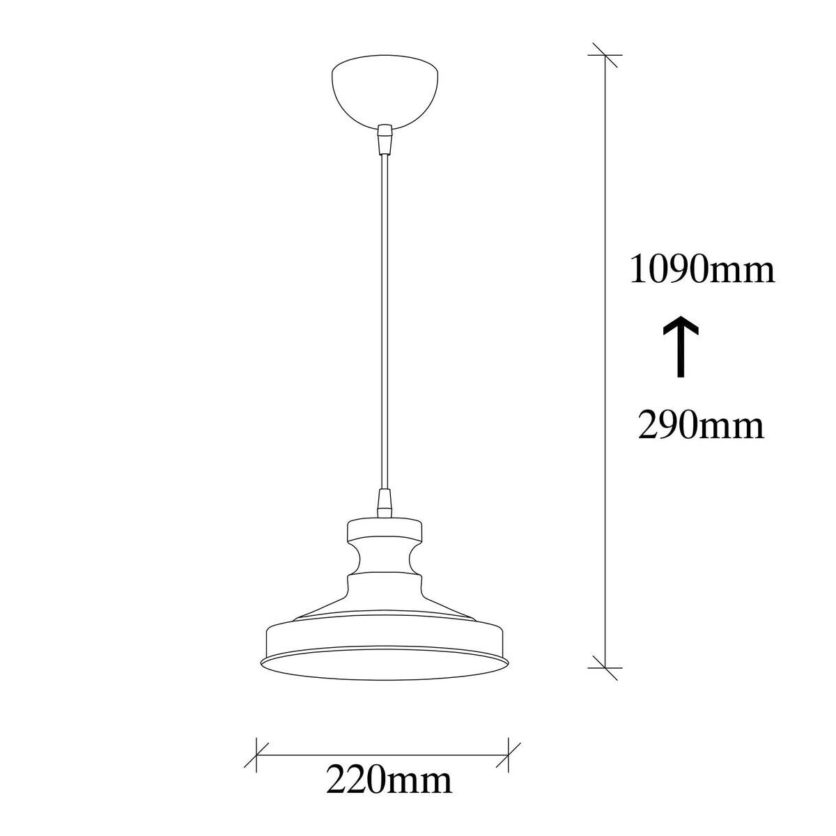 Opviq Pendelleuchte Berceste schwarz Metall B/H/T/L/D: ca. 22x109x22x22x22 cm E27 1 Brennstellen