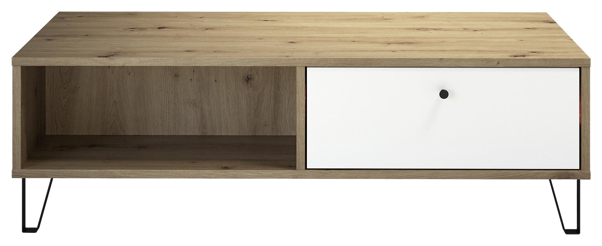 Trendteam TV-Lowboard Touch Eiche Artisan weiß B/H/T: ca. 110x37x60 cm