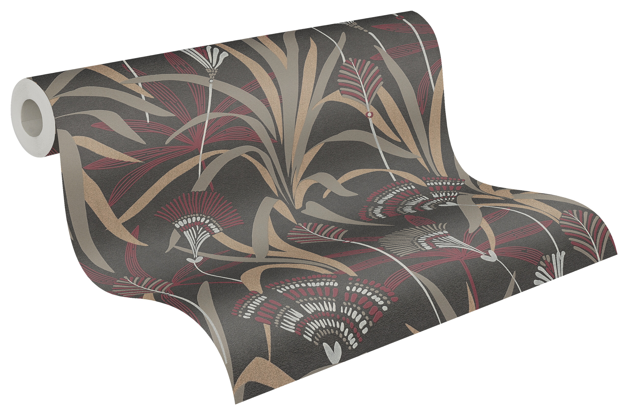 A.S.Creation Vliestapete silber rot schwarz B/H/D: ca. 53x1005x9,2 cm