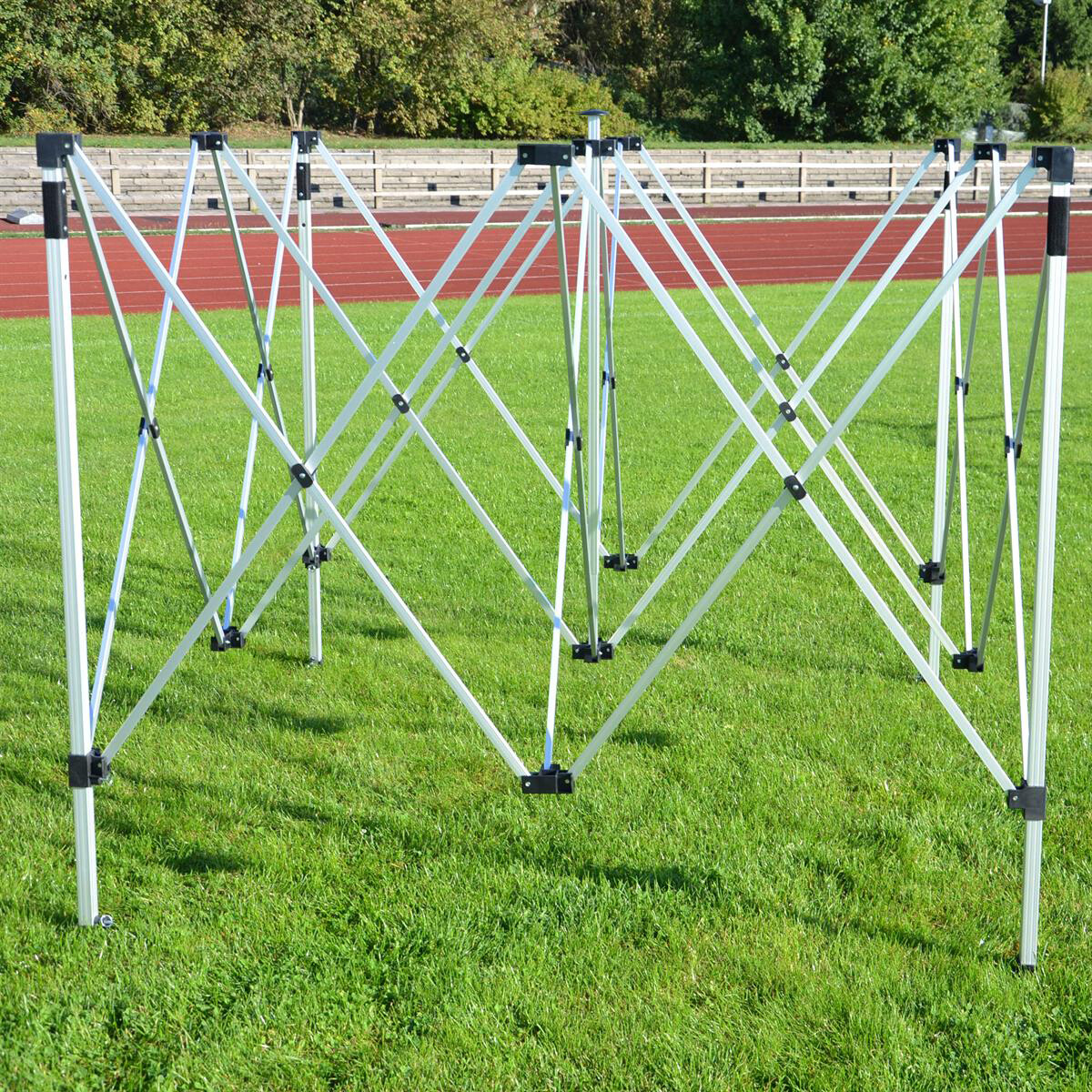 VCM Pavillon PROFI weiß Polyester-Mischgewebe B/H/L: ca. 300x220x300 cm