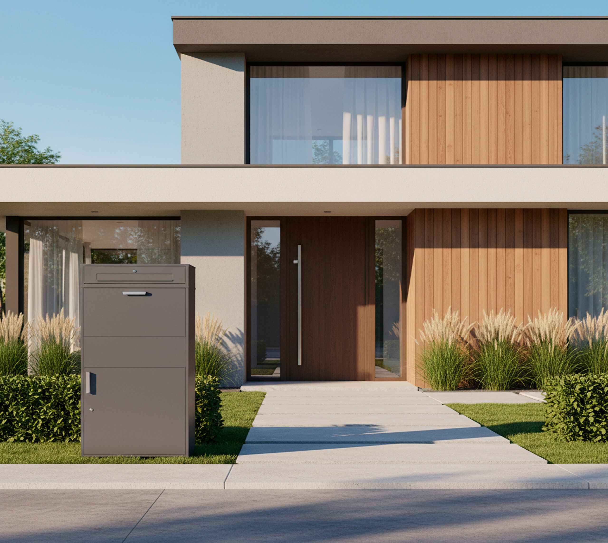 Westmann Paketbox Pavo anthrazit B/H/L: ca. 72x128x45 cm