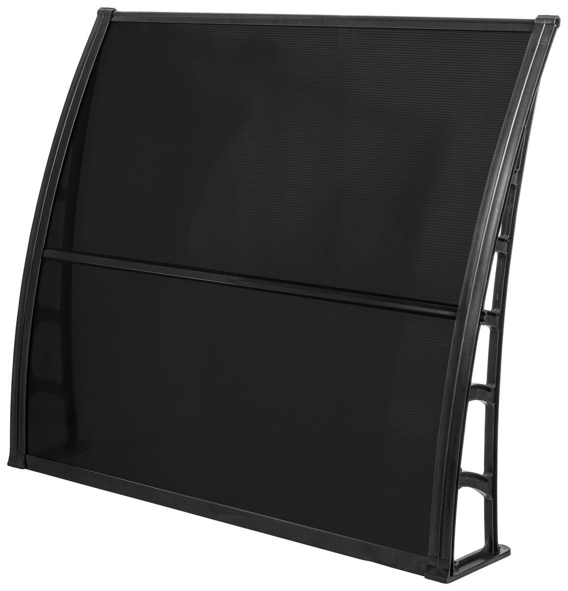 Brosplast Vordach schwarz B/H/L: ca. 120x23x105 cm