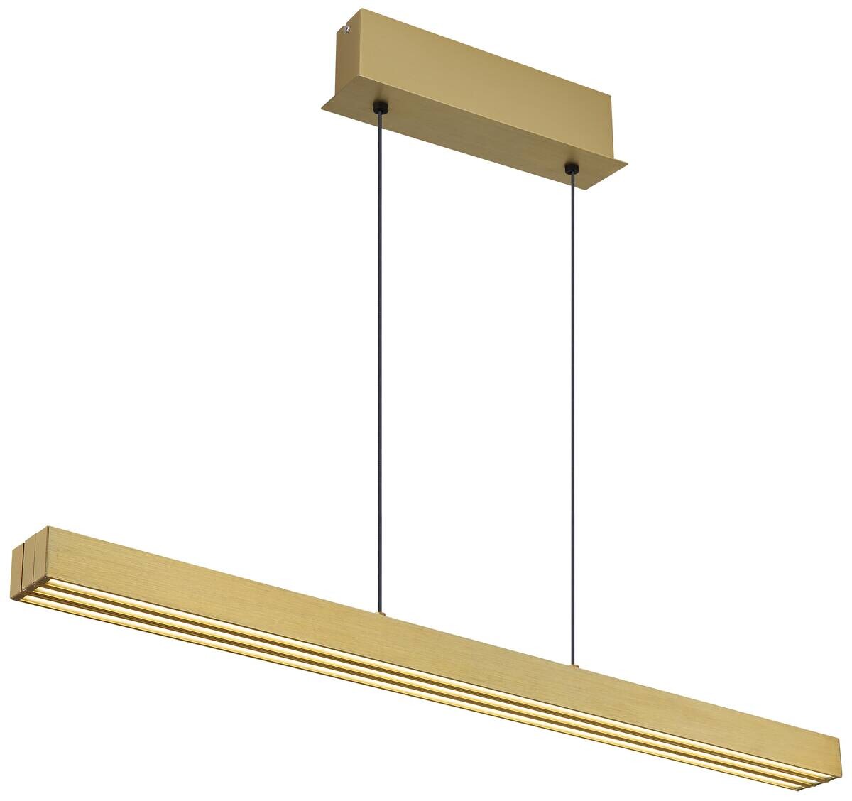 GLOBO LED-Pendelleuchte altmessing Aluminium B/H/L: ca. 7,5x150x150 cm 1.0 Brennstellen