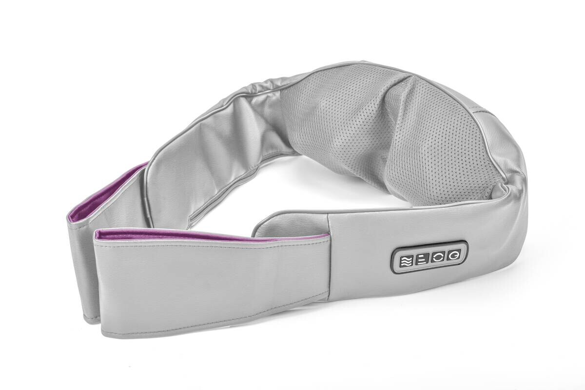 CLEANmaxx Shiatsu-Massagegerät grau lila