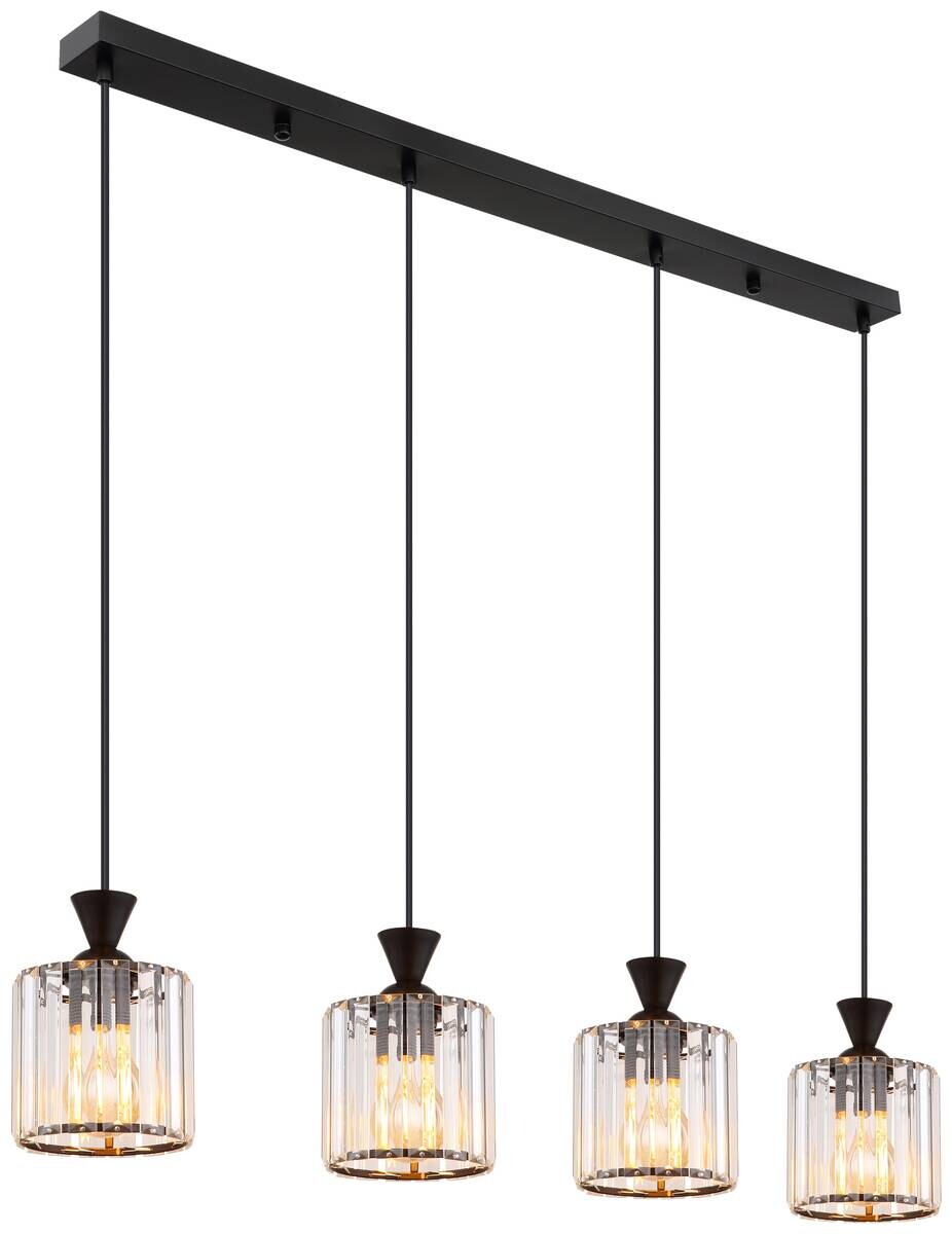 GLOBO Pendelleuchte Jordana Metall Acryl B/H/L: ca. 13x120x86 cm null 3 Brennstellen