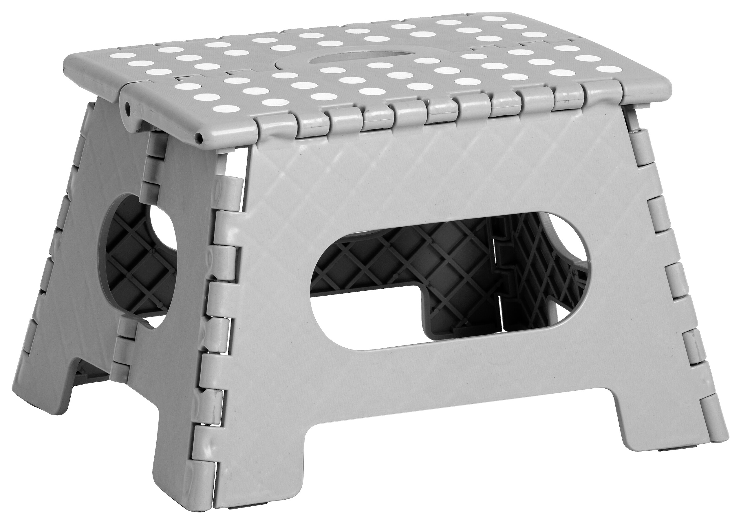 Zeller Klapphocker grau B/H/L: ca. 28x22x35 cm