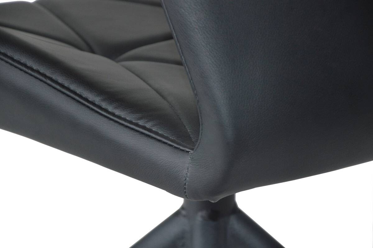 Stuhl IMKE 2er-Set schwarz schwarz Kunstleder Metall B/H/T: ca. 52x90,5x62 cm