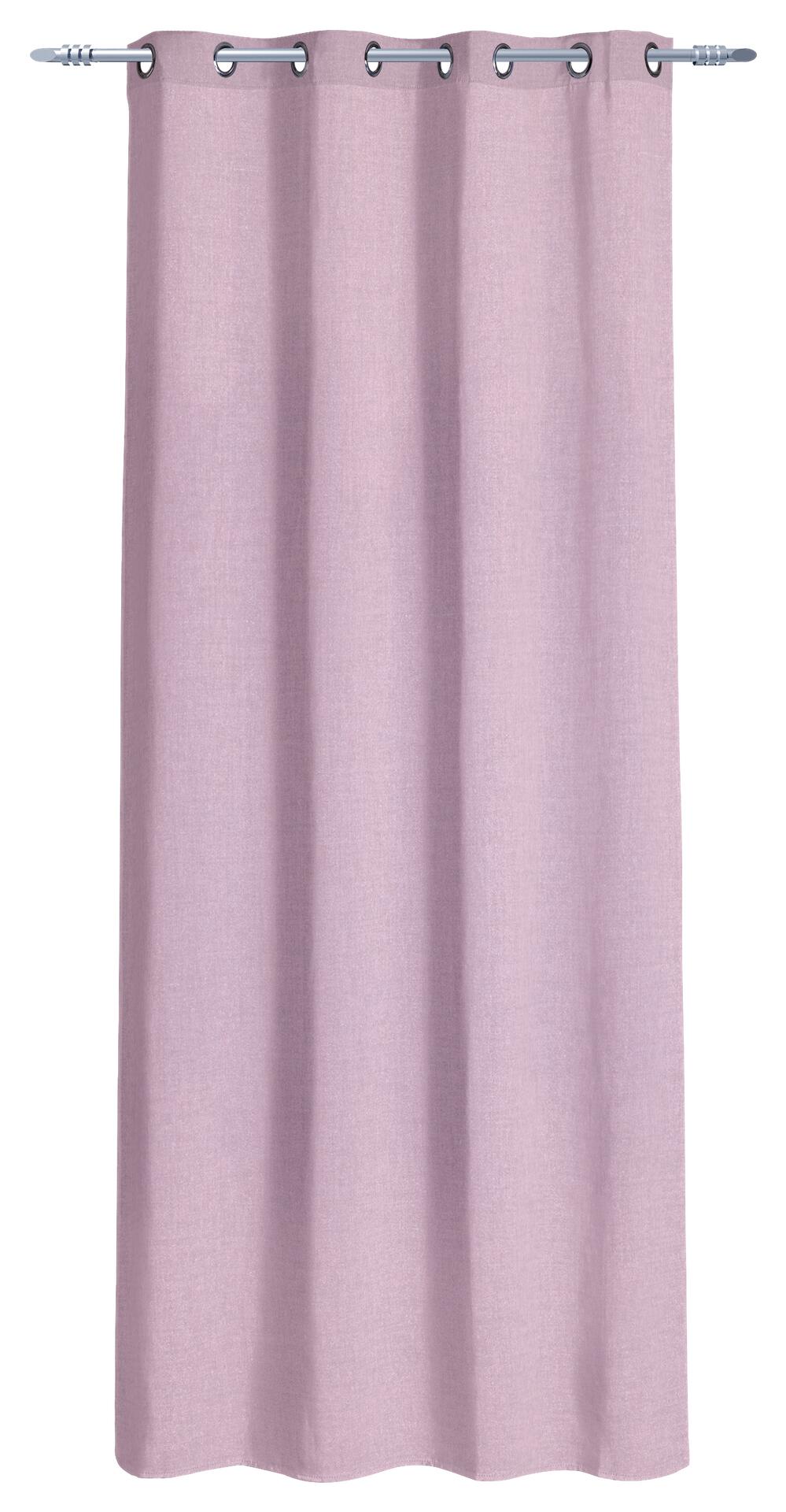 POCOline Ösenvorhang Cleo rosa B/L: ca. 140x240 cm