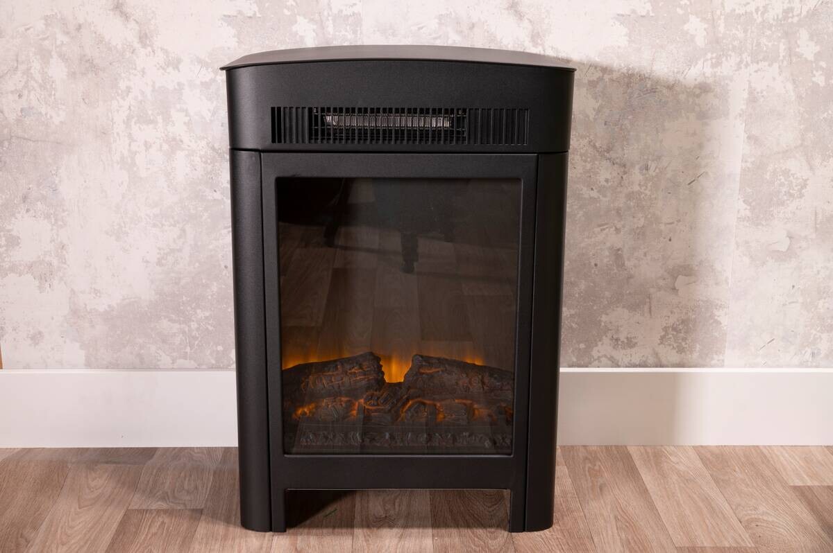 alpina Elektrokamin schwarz Metall B/H/T: ca. 59x41x26 cm ca. 1800 W