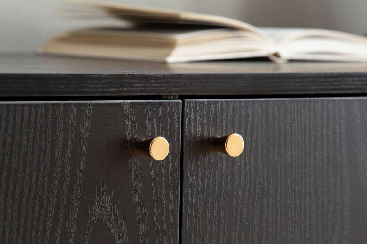 Sideboard schwarz B/H/T: ca. 140x75x40 cm