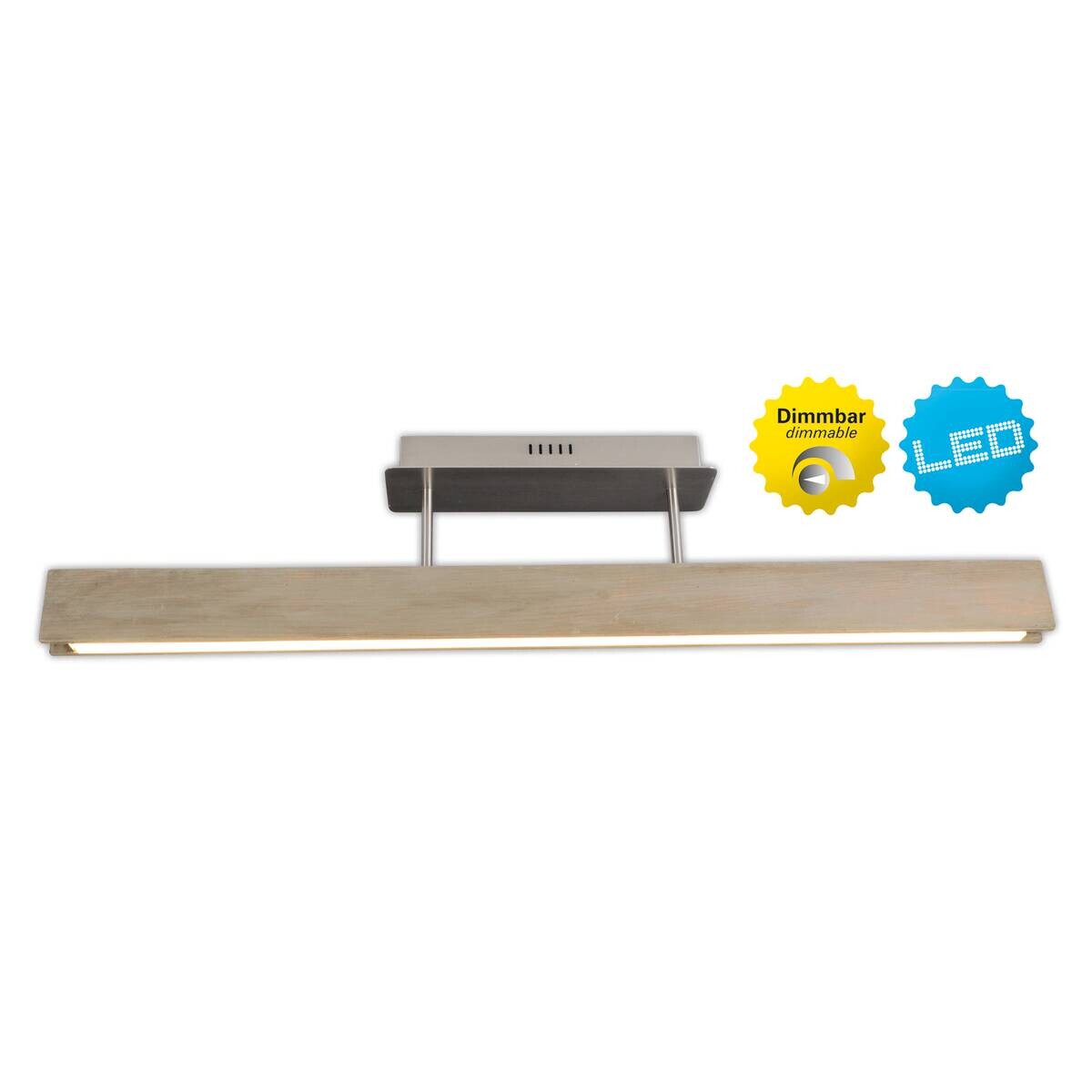 Näve Leuchten Deckenleuchte 1254414 braun Holz Kunststoff Metall B/H/T: ca. 9x21x97,5 cm null 1 Brennstellen