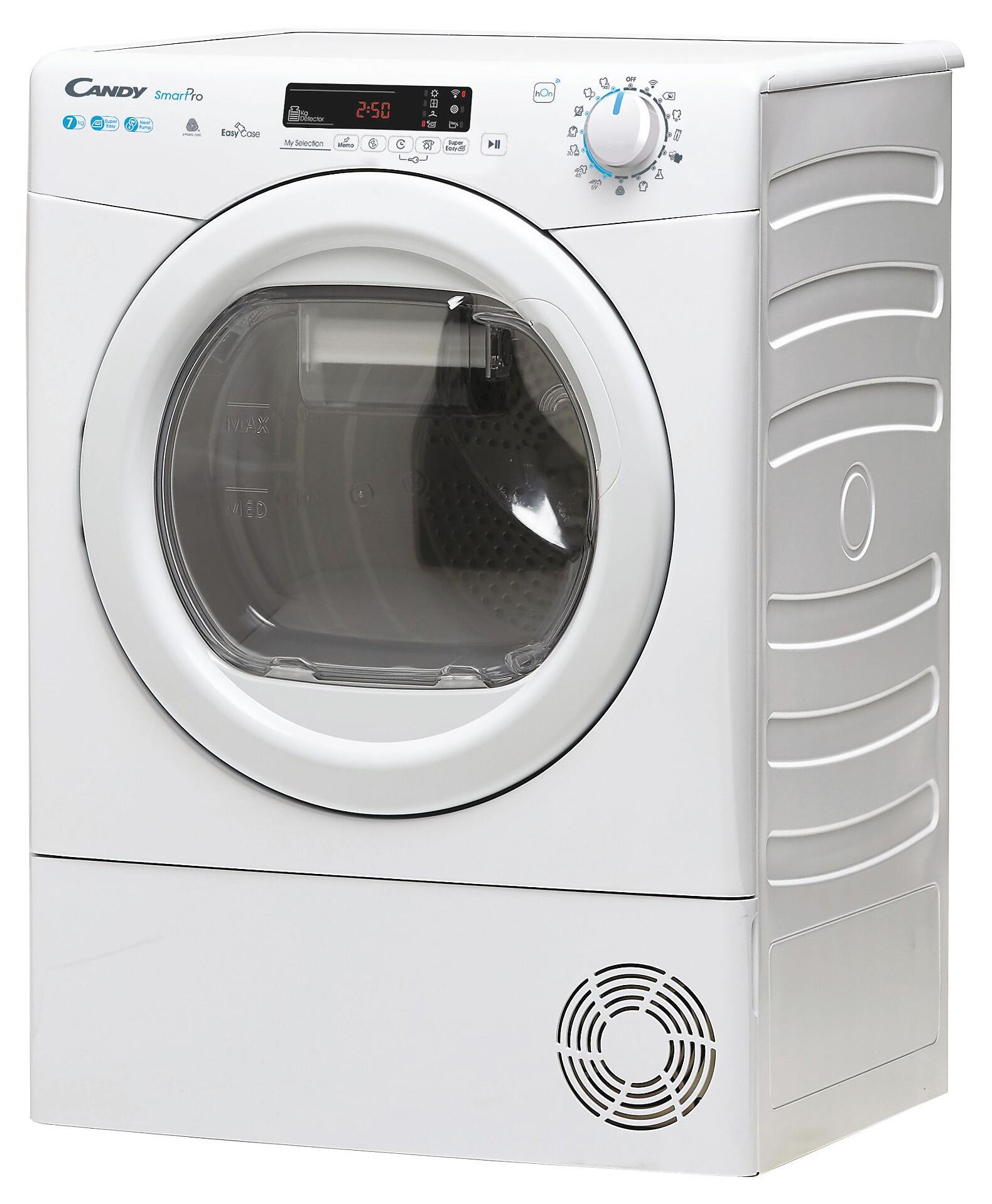 Candy Wärmepumpentrockner CSOE H7A2DE-S weiß B/H/T: ca. 60x85x59 cm ca. 7 kg