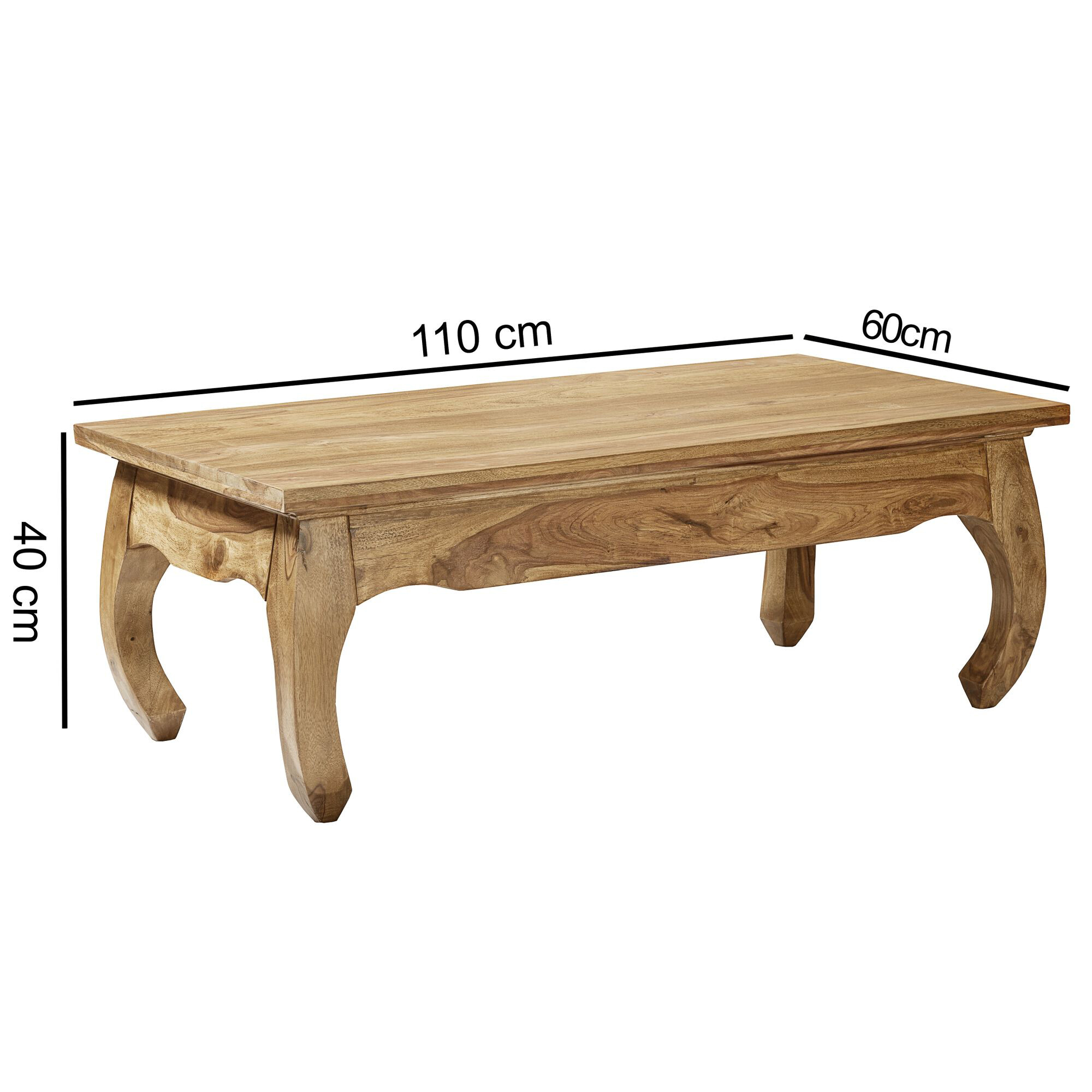 Wohnling Couchtisch braun B/H/T: ca. 110x40x60 cm
