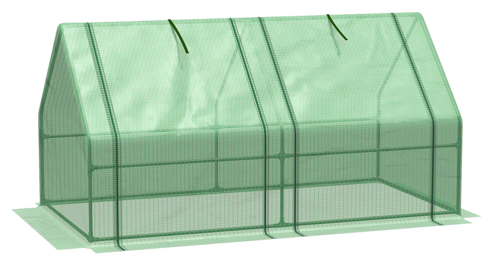 Outsunny Gewächshaus B/H/L: ca. 90x90x270 cm