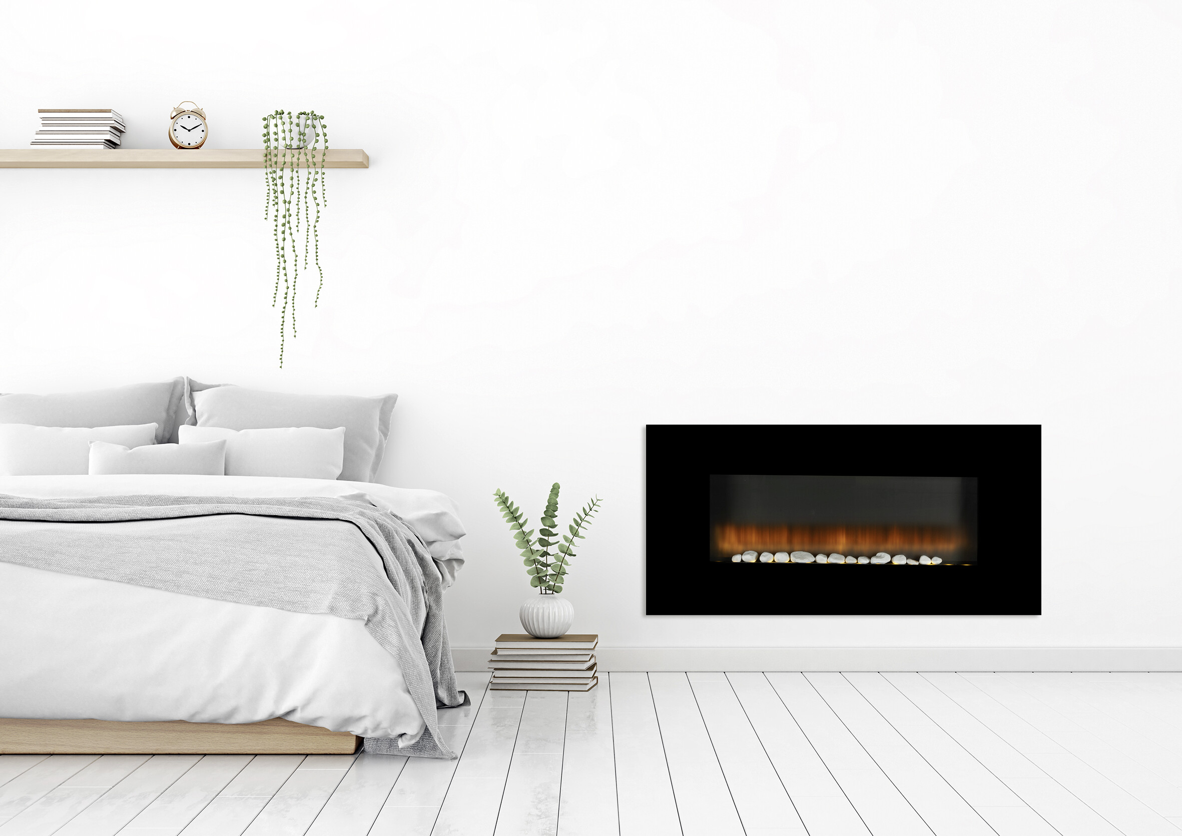 Elektrokamin schwarz B/H/L: ca. 18x52,5x98 cm ca. 1800 W