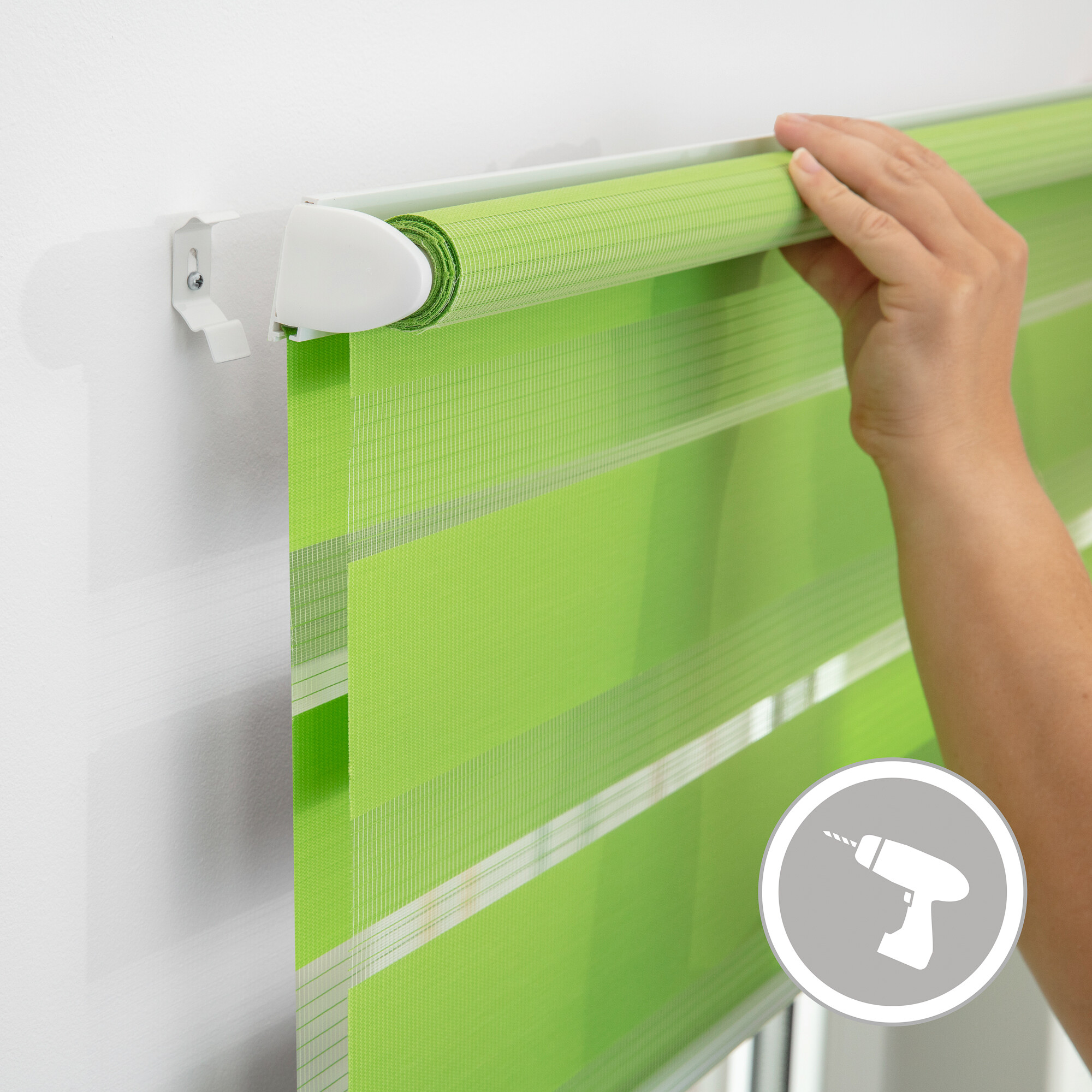 LICHTBLICK Doppelrollo Duo grün B/L: ca. 70x220 cm