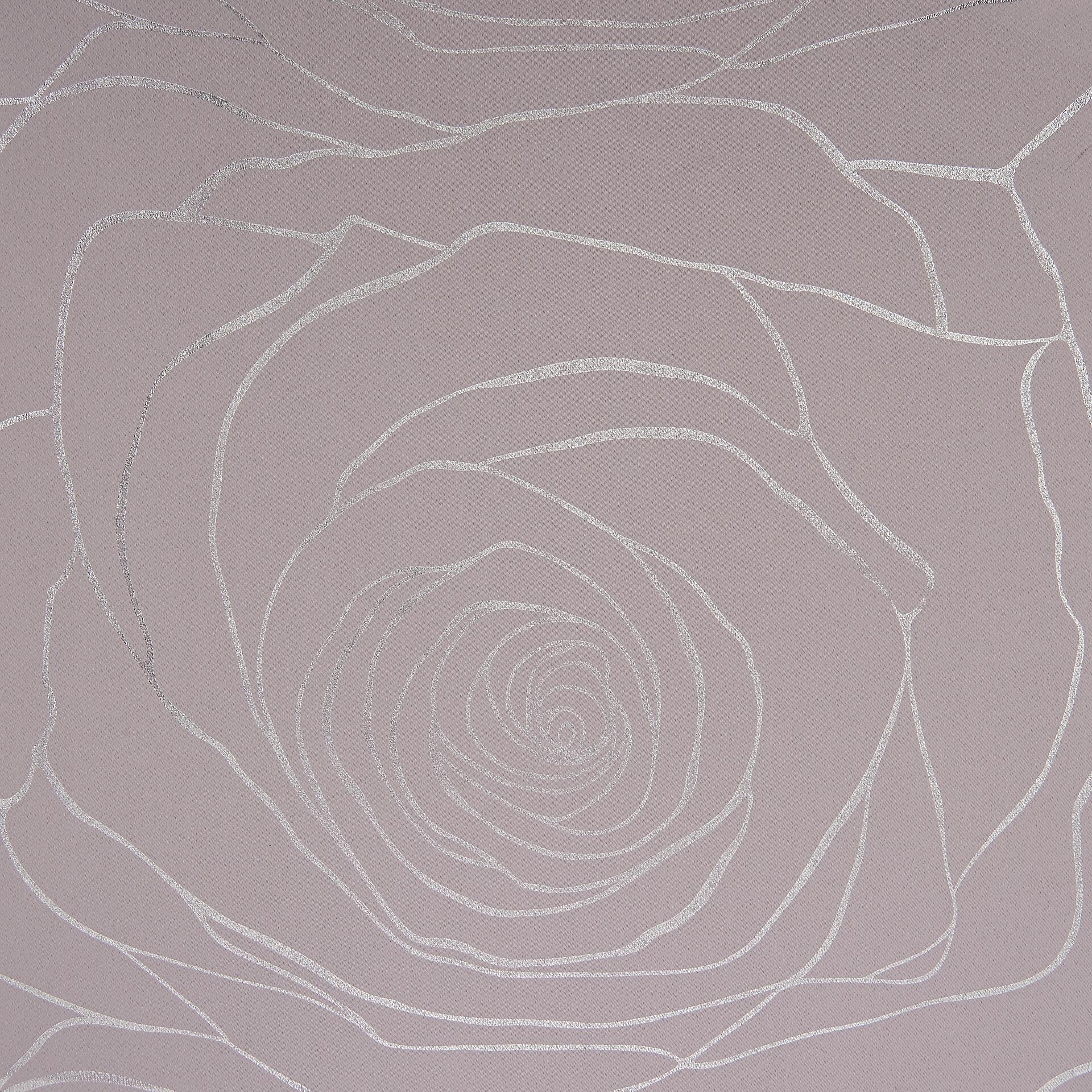 Home Essential Verdunklungsvorhang Roses silber B/L: ca. 140x245 cm