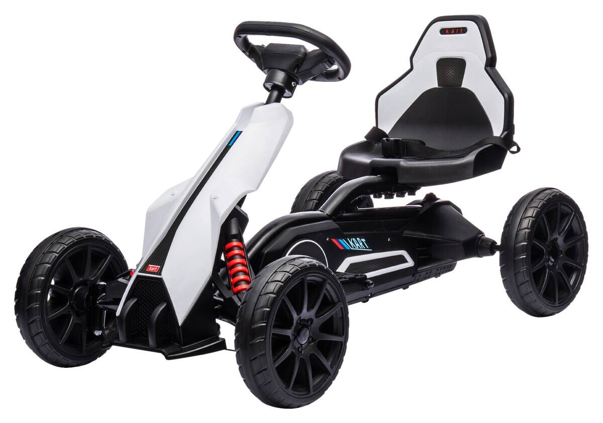HOMCOM Kinder Elektro Gokart weiß B/H/L: ca. 58x58,5x100 cm