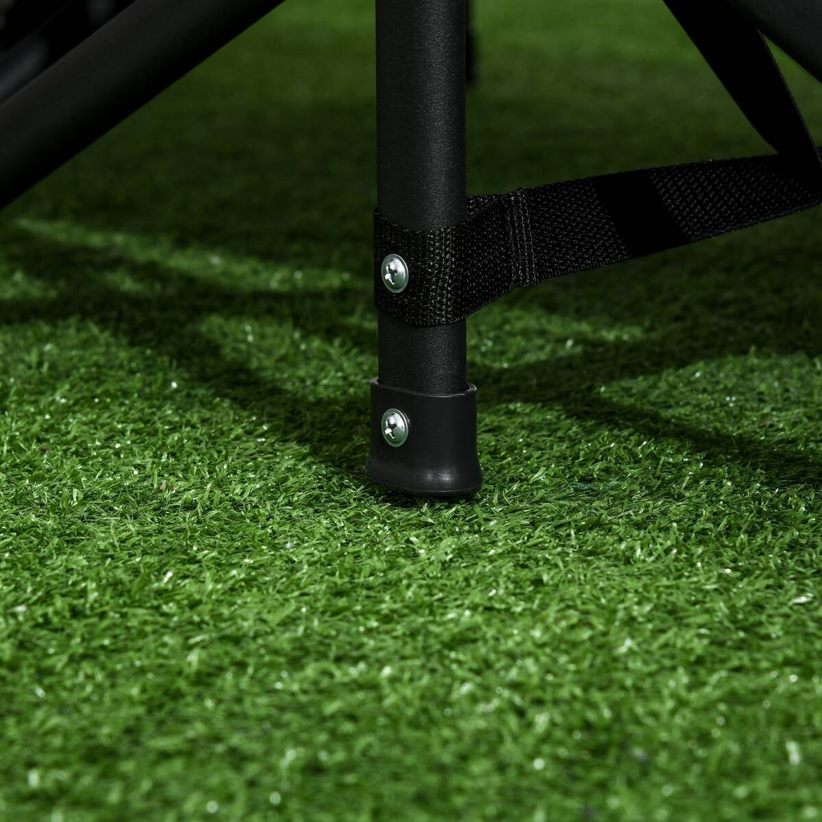 Outsunny Feldbett mit Tasche schwarz PVC B/H/L: ca. 186x48x68 cm