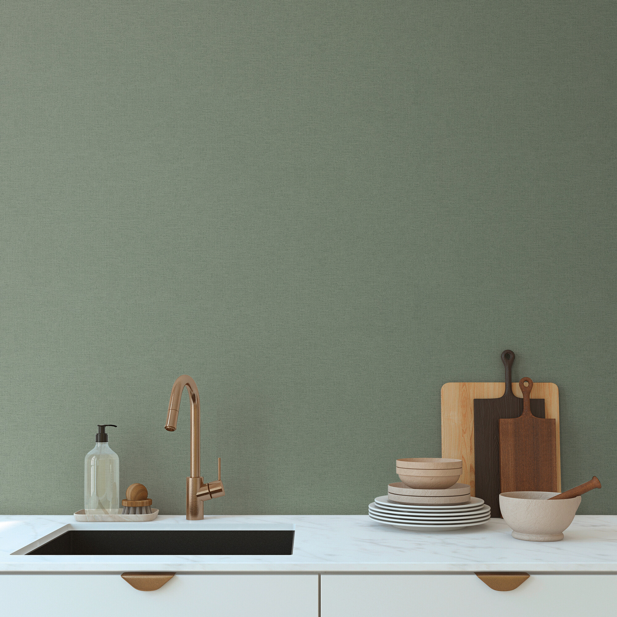 A.S.Creation Vliestapete grün B/H/D: ca. 53x1005x8,6 cm