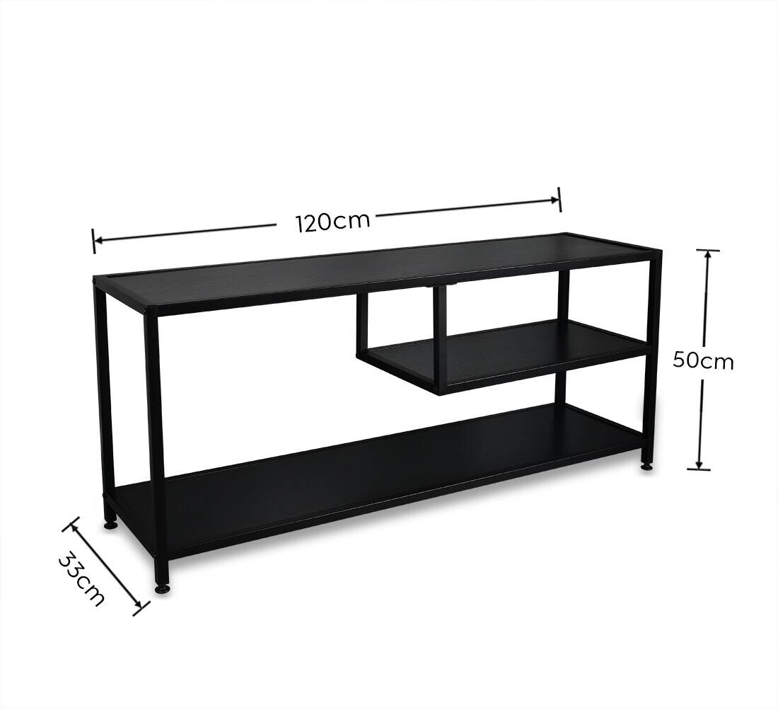 Konsole Theresa schwarz Metall B/H/T: ca. 120x50x33 cm