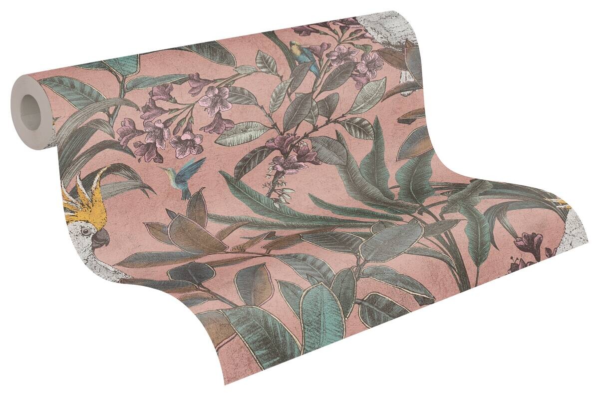 A.S.Creation Vliestapete violett grün B/H/D: ca. 53x1005x8 cm