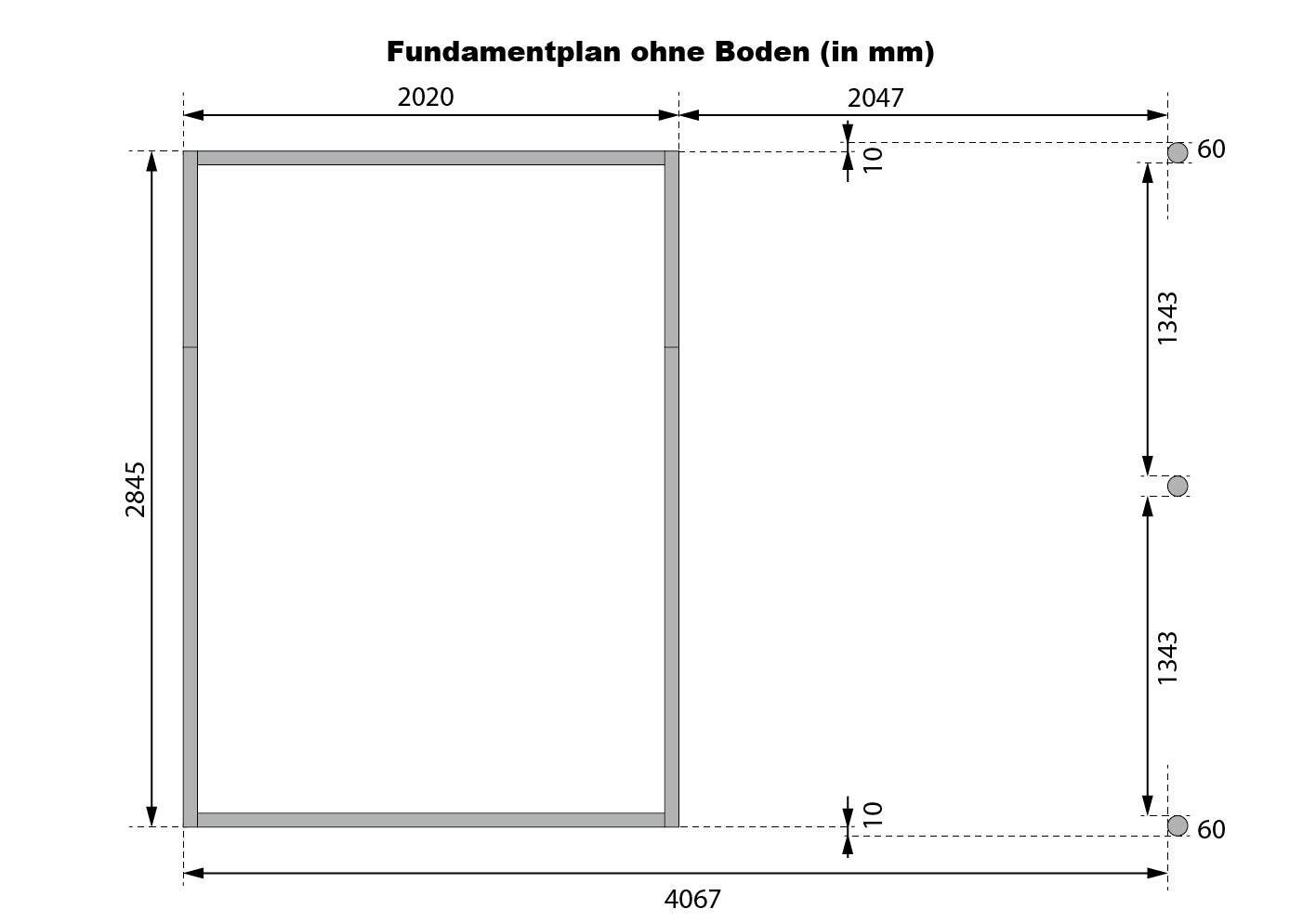 Karibu Gartenhaus IIndra 2,5 anthrazit B/H/T: ca. 206x213x289 cm