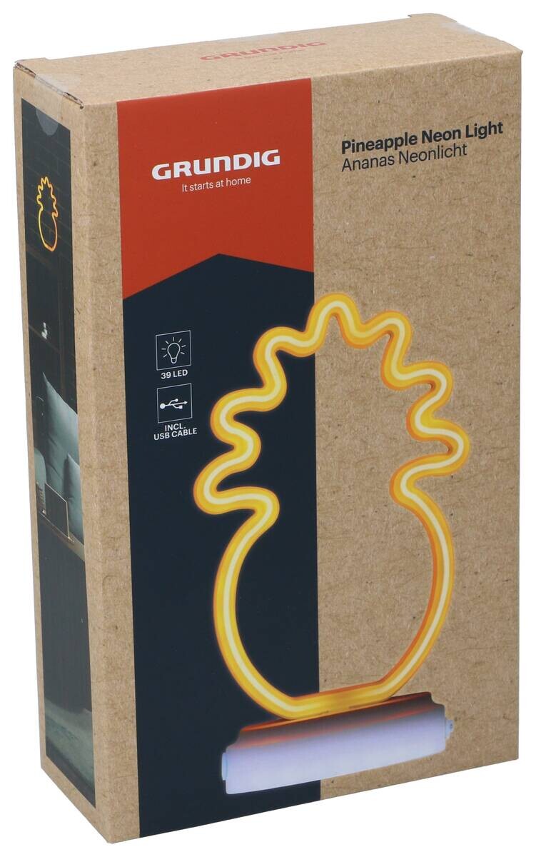 Grundig Neon-Leuchte Ananas B/H/L: ca. 13,5x5,6x23,3 cm