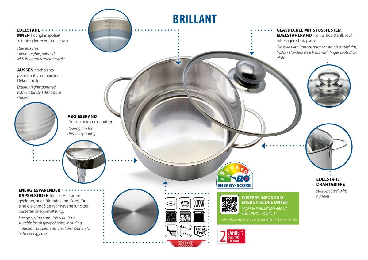 ELO Edelstahldämpfer Basic silber Edelstahl 1 tlg.