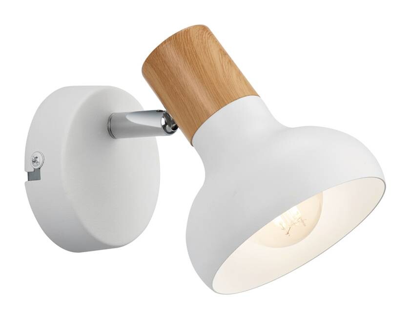 Reality Spot Latika weiß Metall B/H/T/D: ca. 12x17x10x10 cm E14 1 Brennstellen