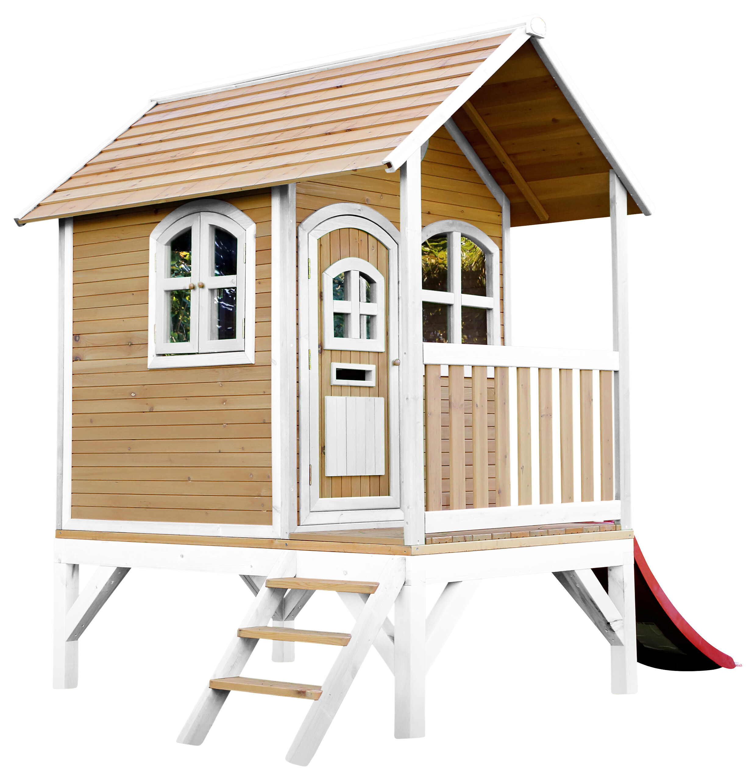 AXI Spielhaus Tom braun B/H/L: ca. 287x231x191 cm