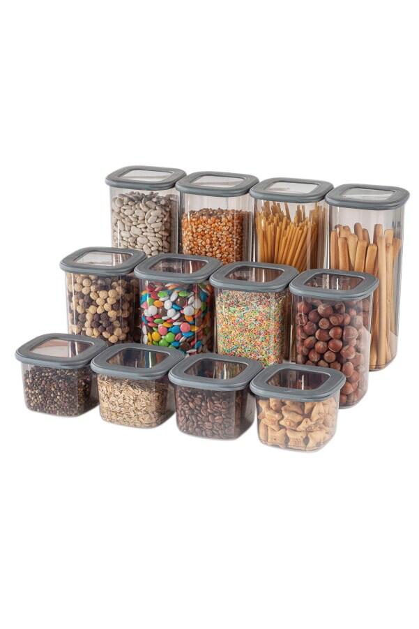 HermiaConcept Vorratsdosenset 12-tlg. anthrazit