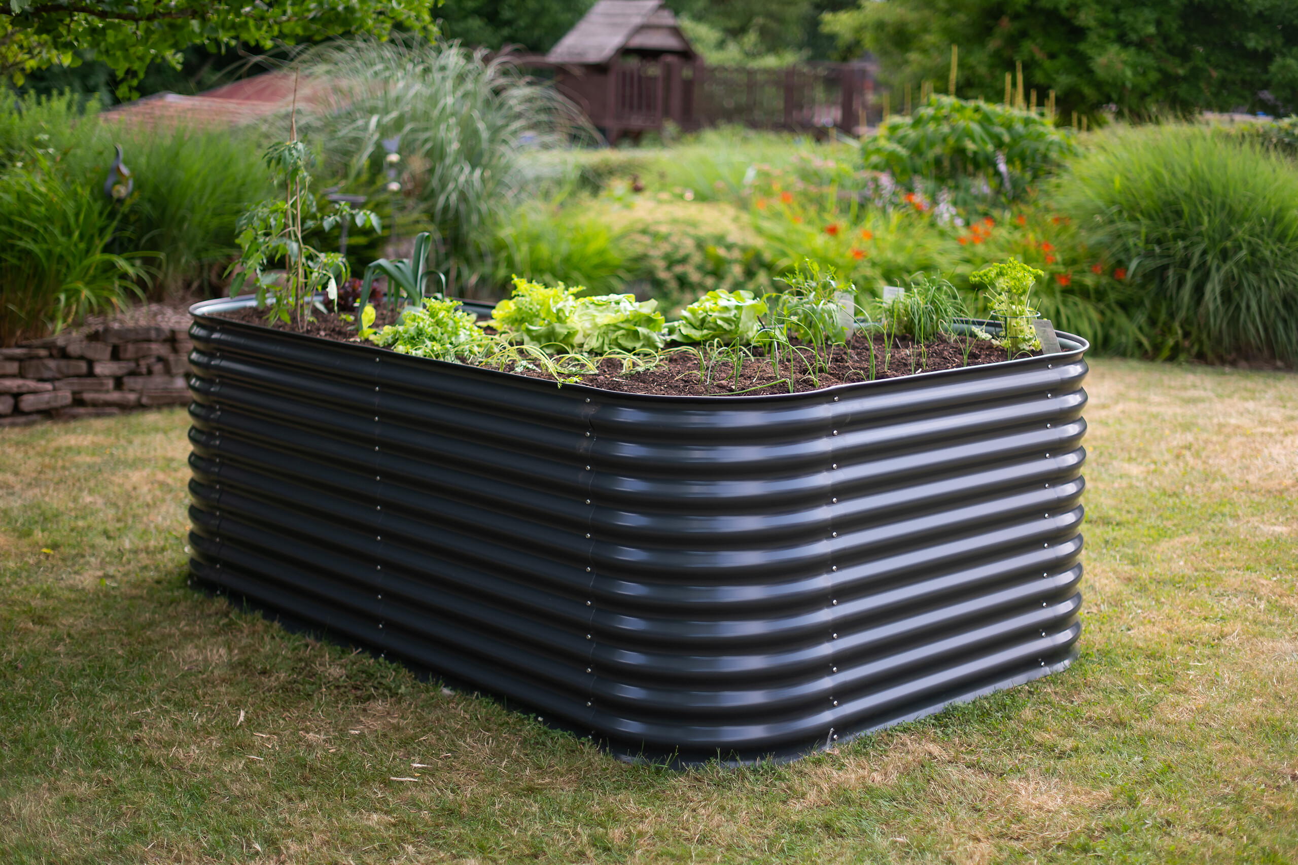 Westmann Hochbeet Grow Faster anthrazit Stahl B/H/L: ca. 160x82x240 cm