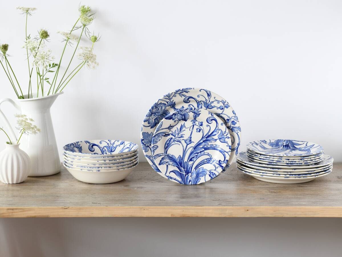 CreaTable Tafelservice Venecia rot Steingut 18 tlg.