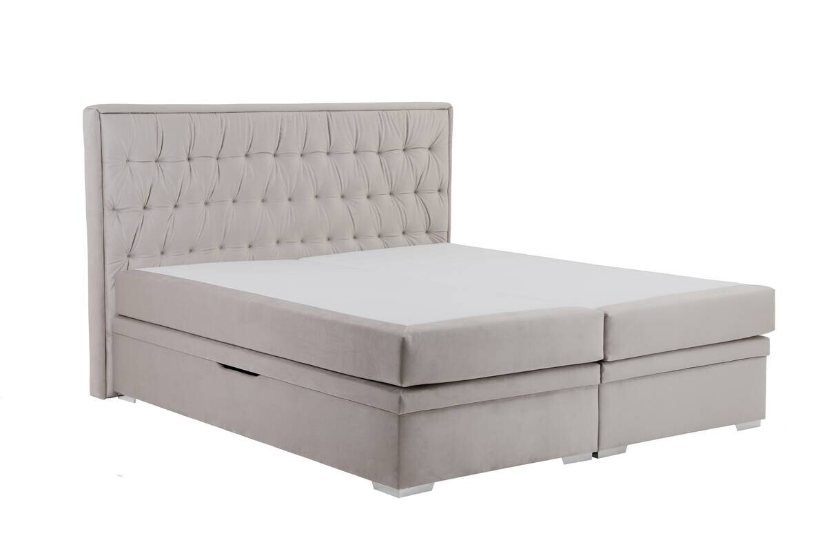 Boxspringbett Loren beige Liegefläche B/L: ca. 180x200 cm