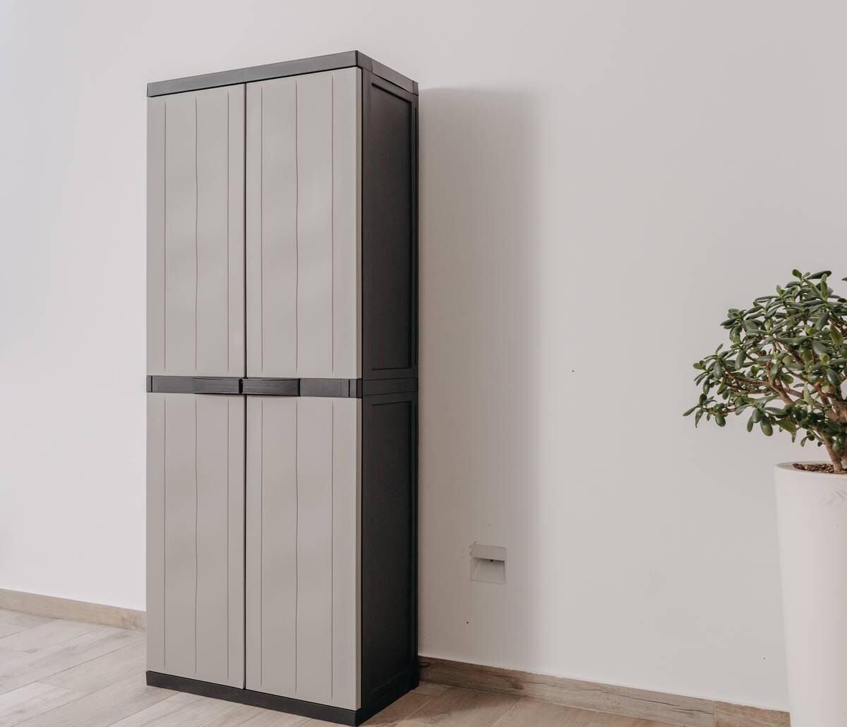 Toomax Kunststoffschrank grau B/H/T: ca. 64x165x37 cm