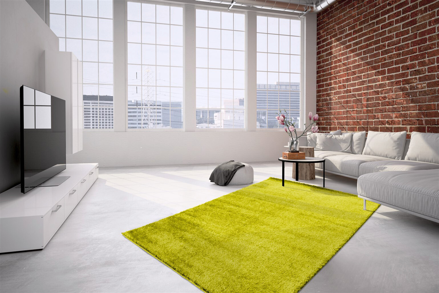 Arte Espina Hochflorteppich Swing 8100 hellgrün B/L: ca. 120x180 cm Arte Espina Hochflorteppich Swing 8100 hellgrün B/L: ca. 120x180 cm