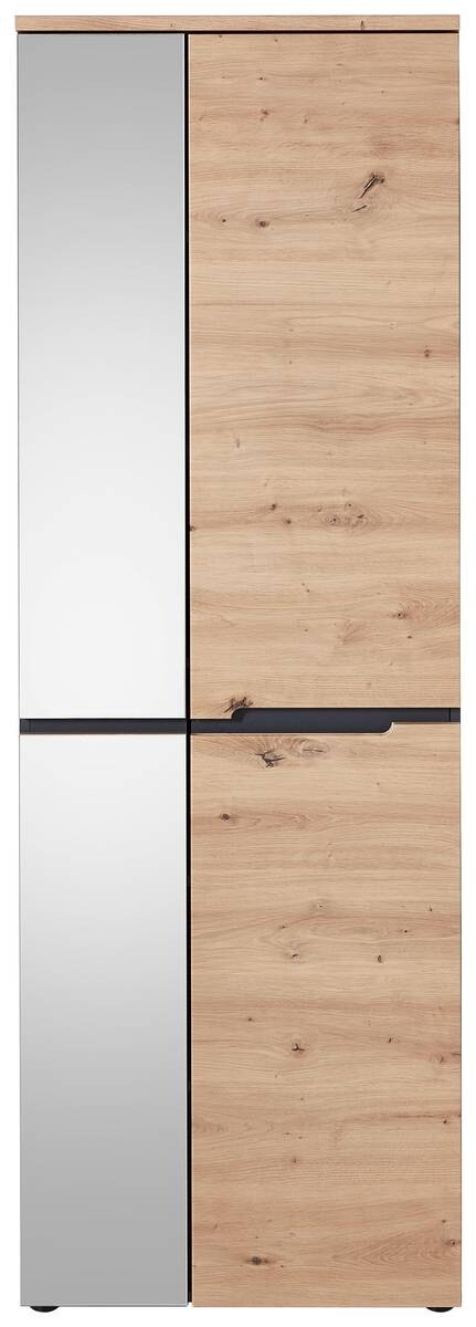 Garderobenschrank Memphis Eiche Artisan Nachbildung Graphit B/H/T: ca. 65x197x38 cm