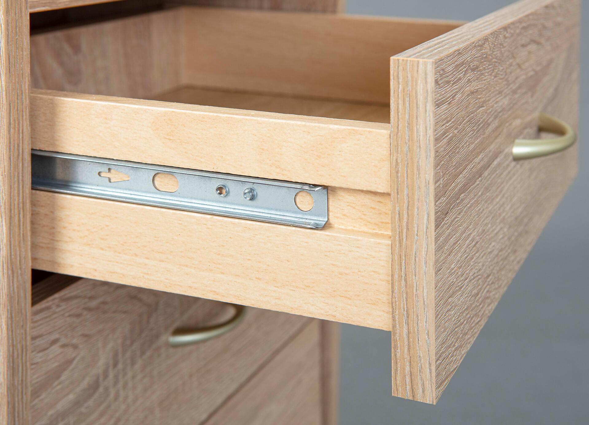 Rollcontainer Novi Eiche Sonoma Nachbildung B/H/T: ca. 40x65x36 cm