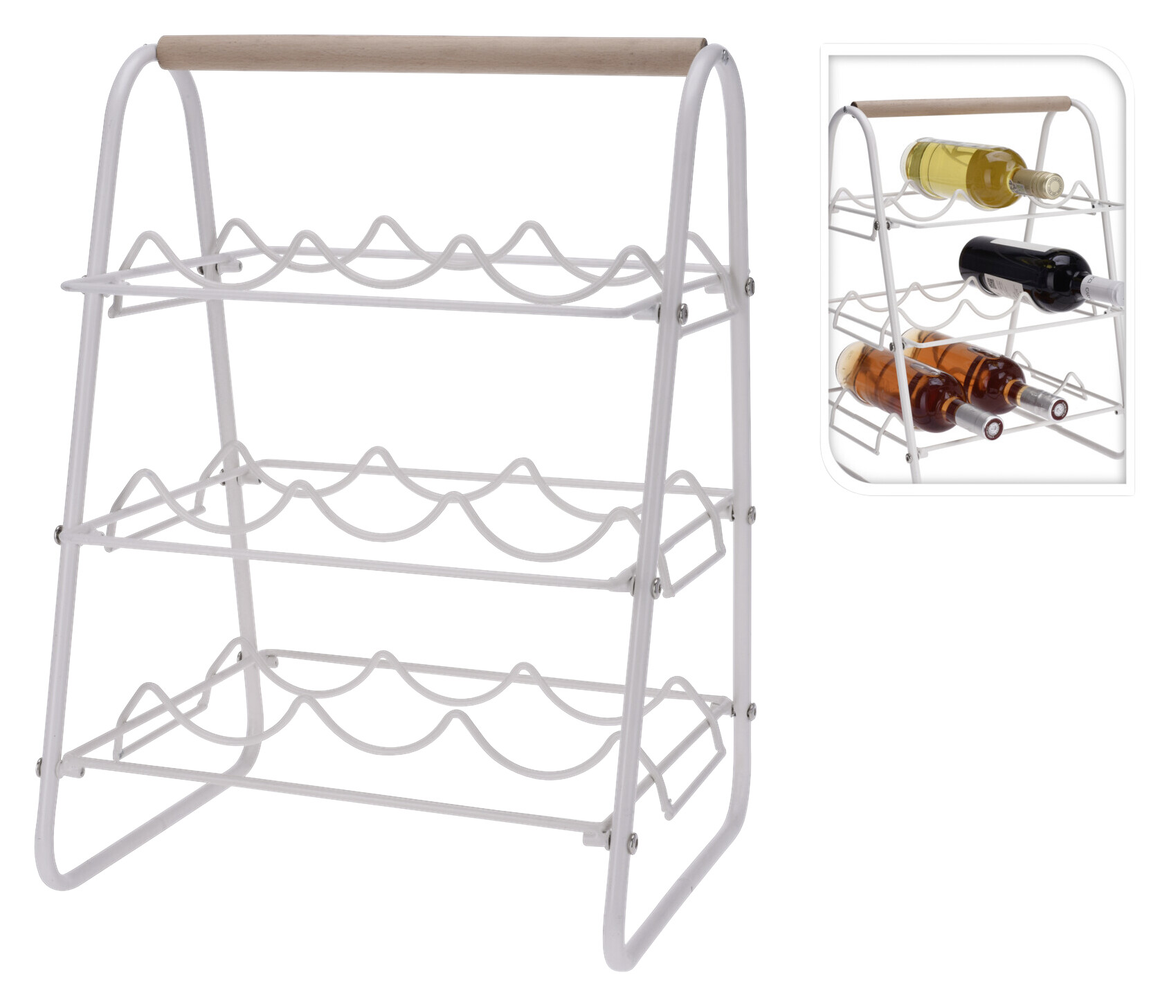 Flaschenregal weiß Metall Flaschenregal weiß Metall
