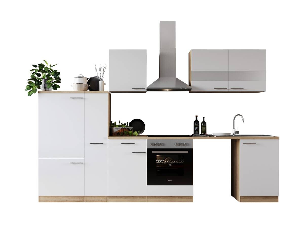 Respekta Küchenblock Merle weiß B/H/T: ca. 310x200x60 cm