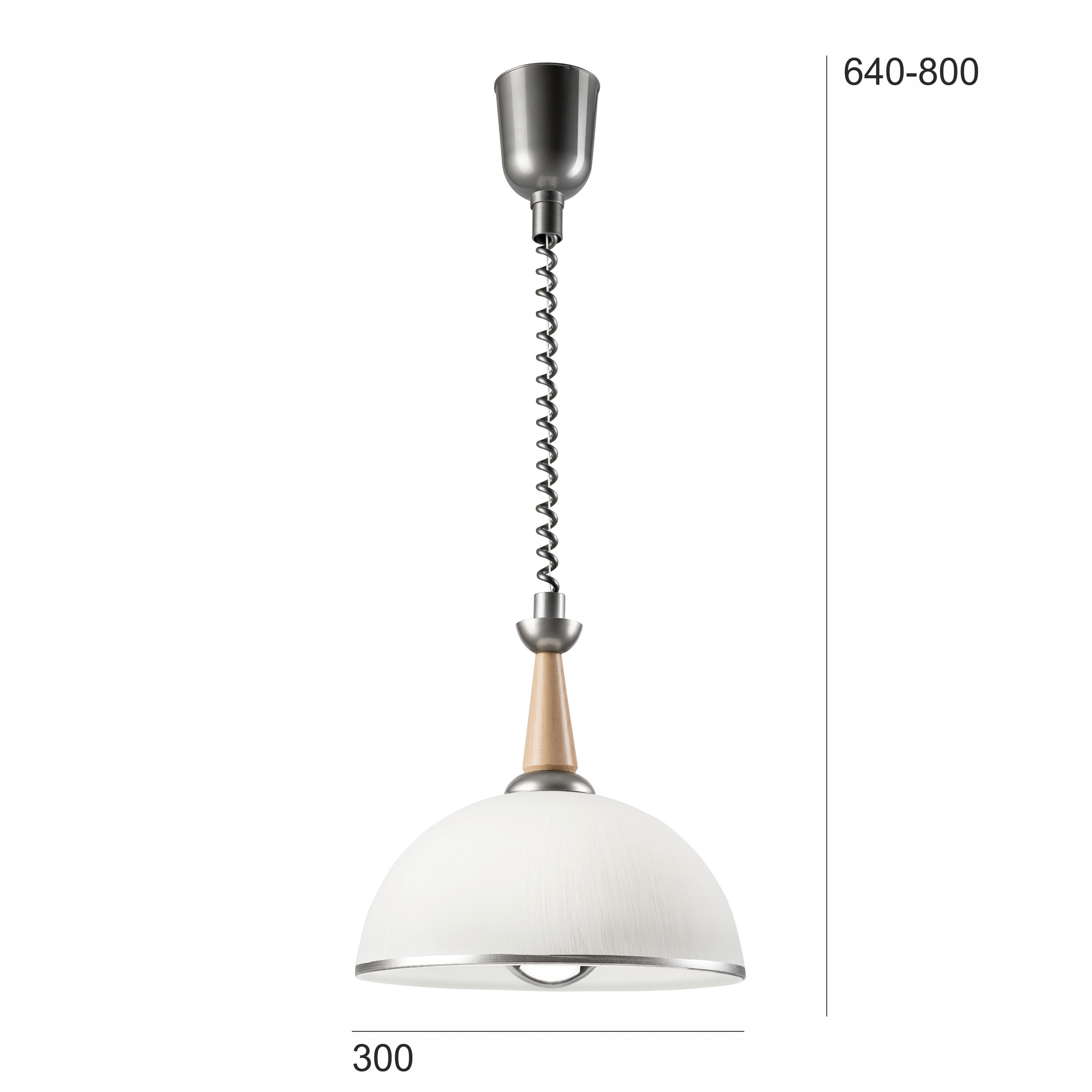 Lamkur Deckenleuchte silber Glas B/H/L: ca. 64x30x64 cm E27 1 Brennstellen