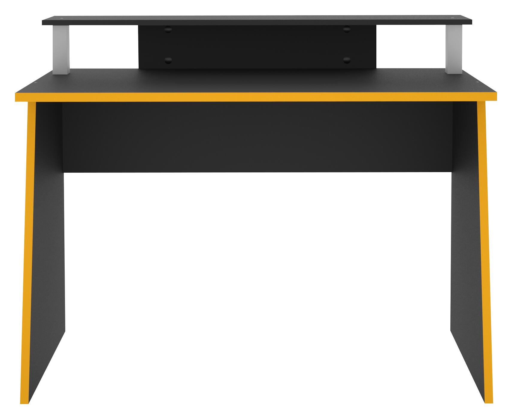 Gaming-Schreibtisch  anthrazit orange B/H/T: ca. 117x93x50 cm