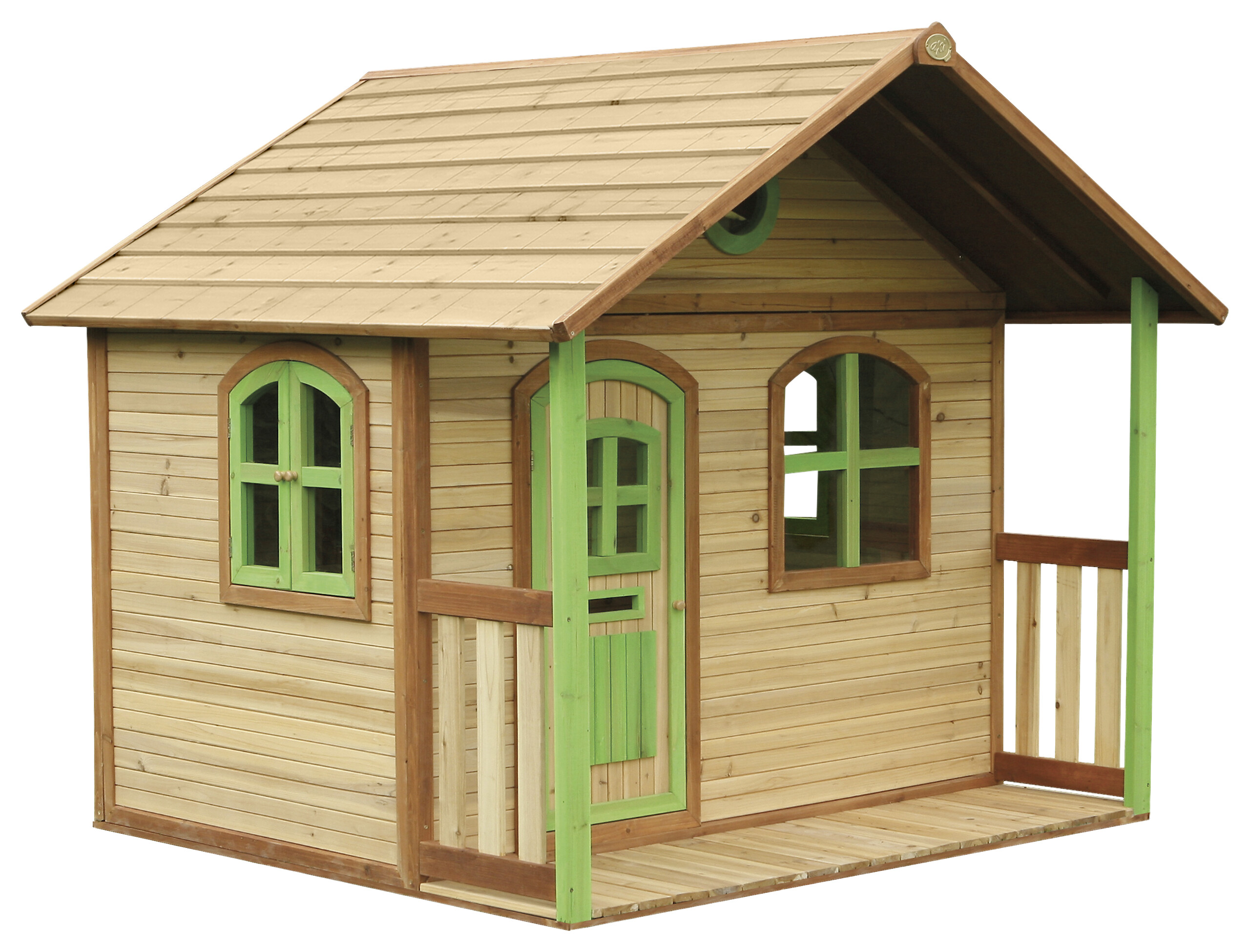 AXI Spielhaus Milan braun B/H/L: ca. 202x180x191 cm