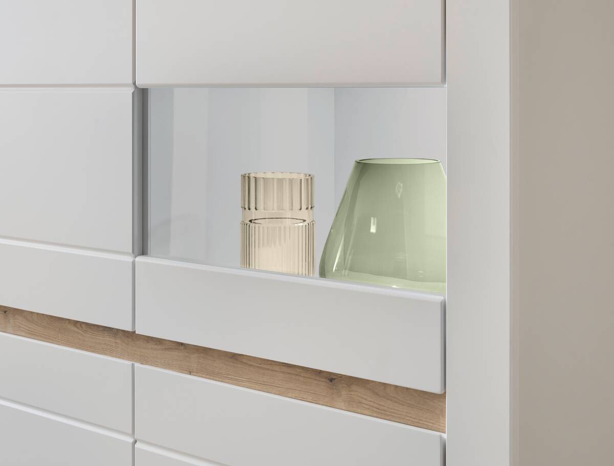 Highboard Chester weiß matt B/H/T: ca. 165x132x42 cm