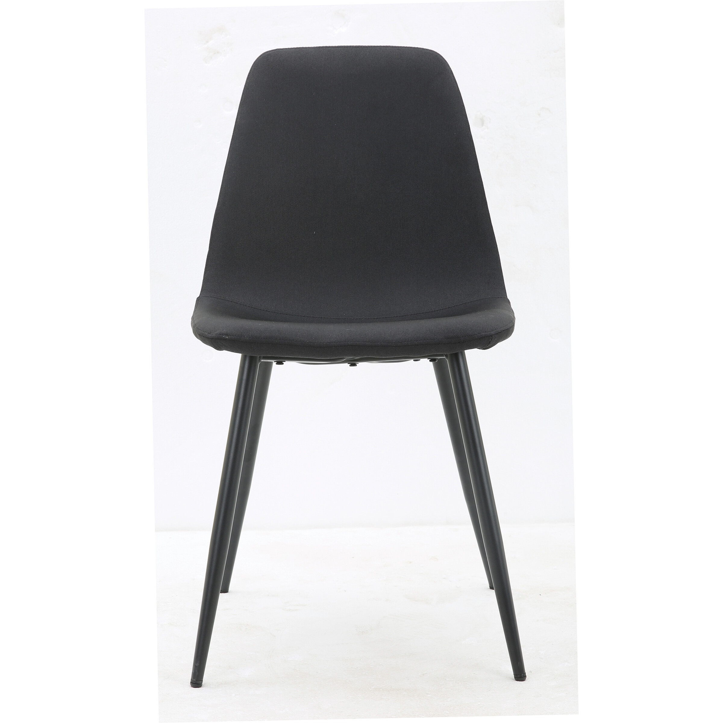 Stuhl Pia schwarz Microfaser Metall