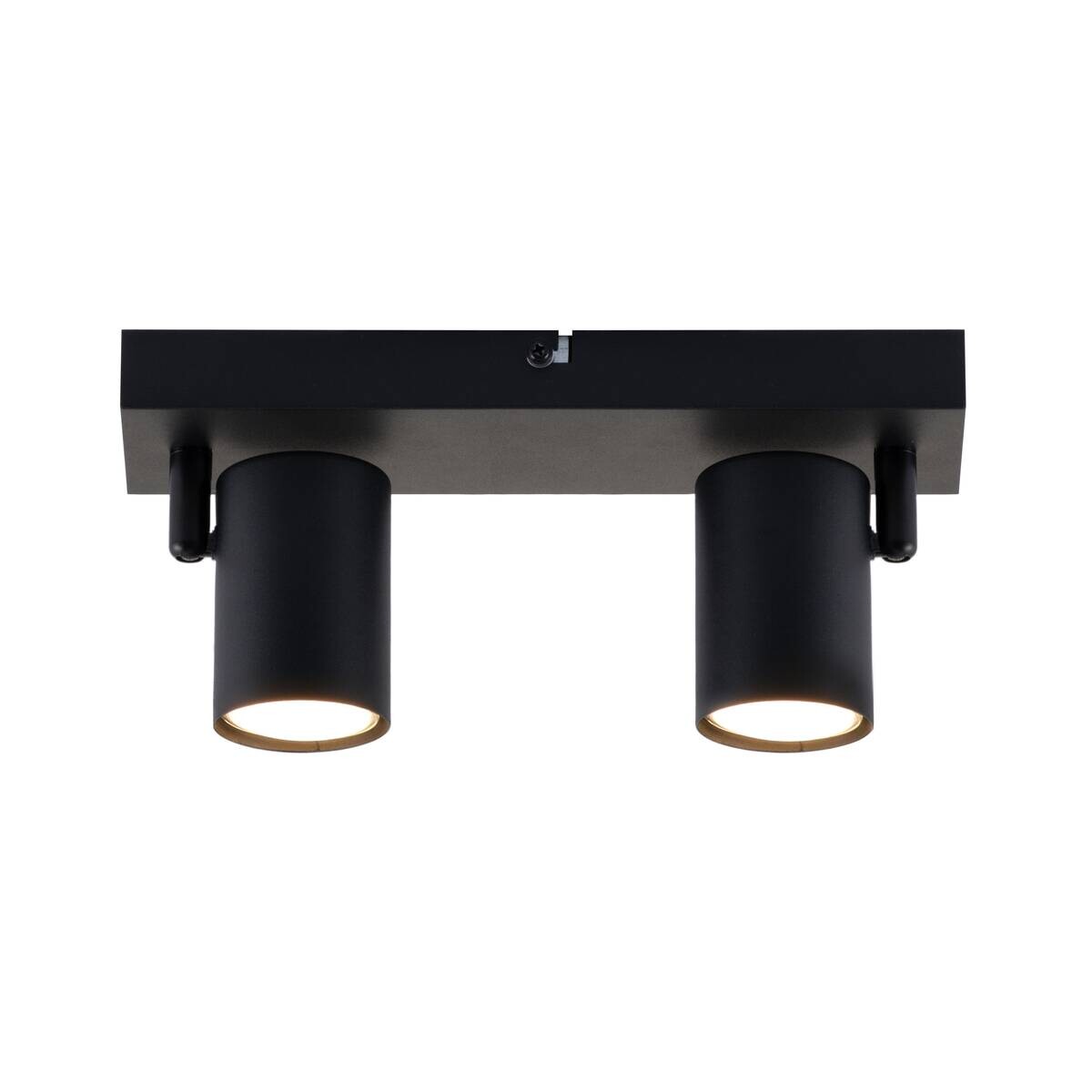 POCOline Spotbalken Thanina schwarz Metall B/H/L: ca. 8x12x34 cm GU10 2 Brennstellen